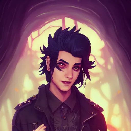 Prompt: a portrait of a handsome punkrocker, art by lois van baarle and loish and ross tran and rossdraws and sam yang and samdoesarts and artgerm and saruei, digital art, highly detailed, intricate, sharp focus, Trending on Artstation HQ, deviantart, unreal engine 5, 4K UHD image