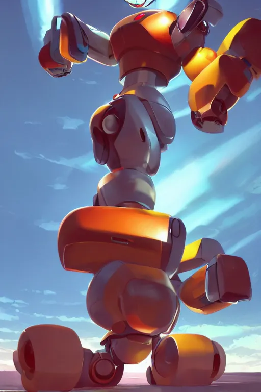 Image similar to metabots medabots medarotto medarot robot minimalist comics, behance hd by jesper ejsing, by rhads, makoto shinkai and lois van baarle, ilya kuvshinov, rossdraws global illumination ray tracing hdr radiating a glowing aura