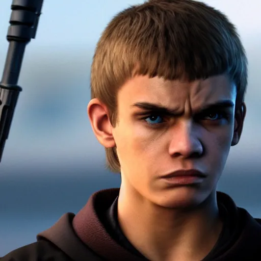 Image similar to angry, pissed off, nikolas cruz as anakin skywalker in star wars episode 3, 8k resolution, full HD, cinematic lighting, award winning, anatomically correct