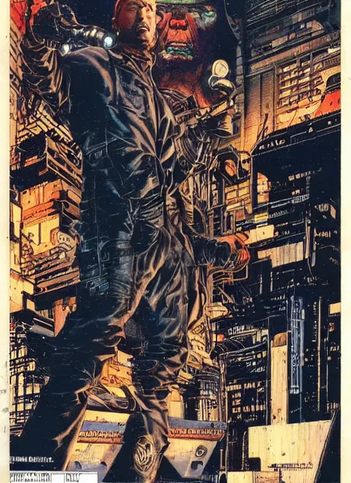 Image similar to cyberpunk the punisher. portrait by clyde caldwell and jean giraud and anton otto fischer and john philip falter and will eisner and gil elvgren