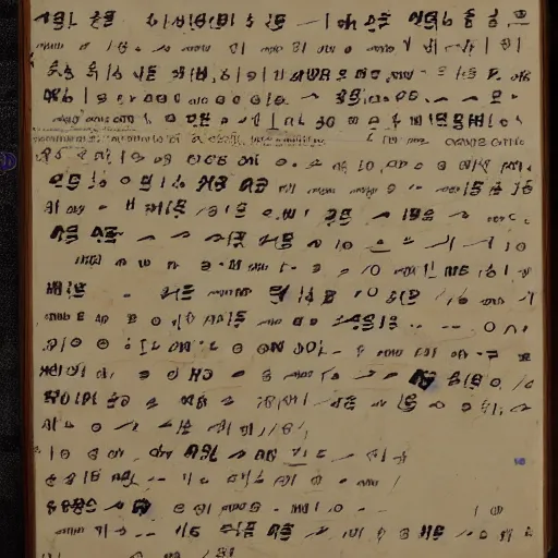 Image similar to poem written in cursive hangul