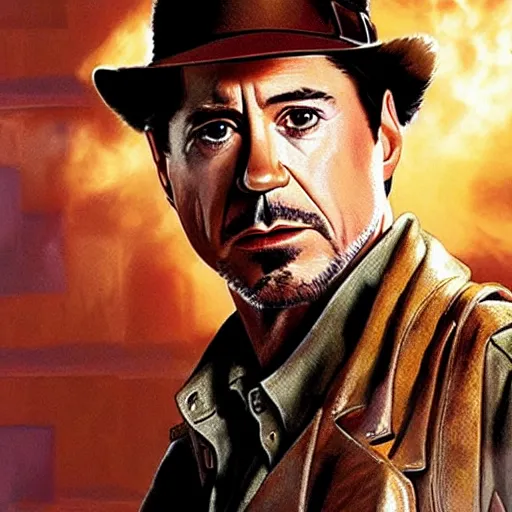 Prompt: robert downey jr as indiana jones