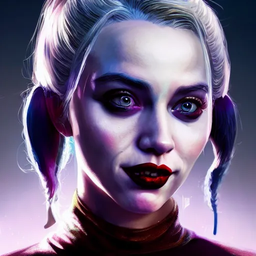 Prompt: highly detailed portrait harley quinn in gta v, stephen bliss, unreal engine, fantasy art by greg rutkowski, loish, rhads, ferdinand knab, makoto shinkai and lois van baarle, ilya kuvshinov, rossdraws, tom bagshaw, global illumination, radiant light, detailed and intricate environment