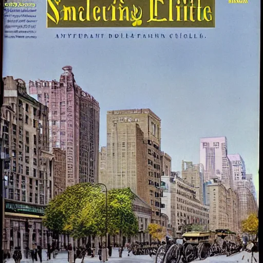 Image similar to This Kind Of Smart, Walkable, Mixed-use Urbanism Is Illegal To Build In Most American Cities, 1910s architecture, new york city, victorian architecture, tall buildings, amazing photograph, award winning, national geographic, cover of magazine, highly detailed, photorealistic