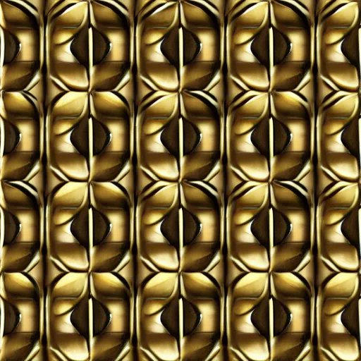 Image similar to 3d render of an abstract pattern gold tile, symetrical