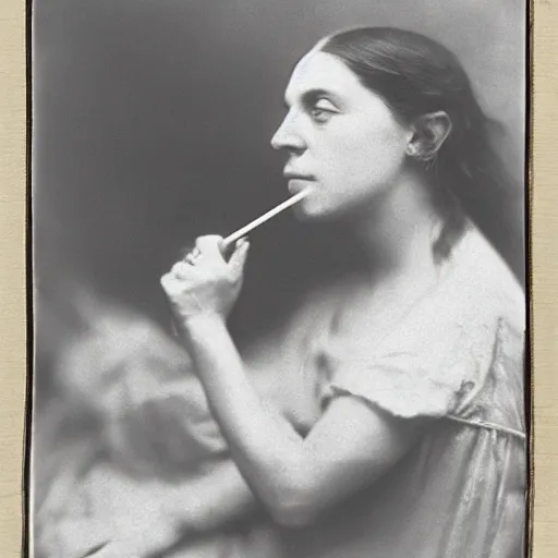 Image similar to ice - t, iced tea with a straw, by julia margaret cameron 1 8 8 0 s, realistic, body shot, sharp focus, 8 k high definition, insanely detailed, intricate, elegant