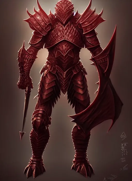 Prompt: heavy armor!!! muscular and tall crimson dnd male dragonborn!! draconian!! character concept art, sharp focus, octane render! unreal engine 5! highly rendered!! trending on artstation!! detailed linework!! illustration by artgerm, wlop, and chie yoshii