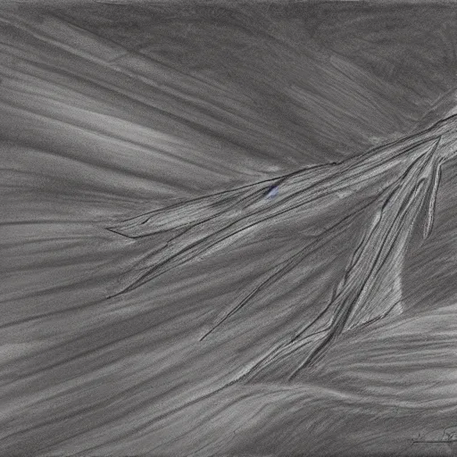 Prompt: Award-winning abstract pencil sketch of the Muskeg