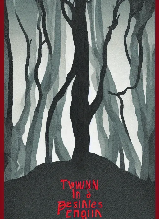 Image similar to twin peaks movie poster art by eric powell