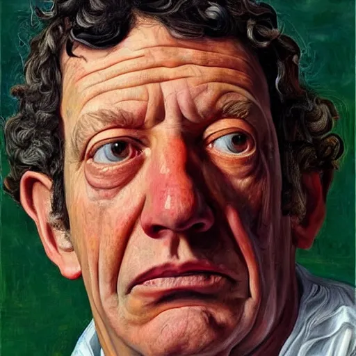 Image similar to high quality high detail painting by lucian freud, hd, dean ween, portrait