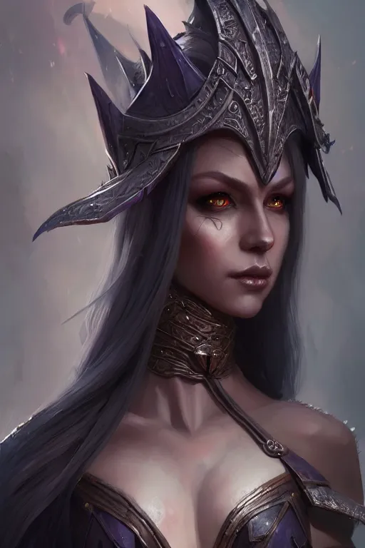 Image similar to dark elf princess, highly detailed, d & d, fantasy, highly detailed, digital painting, trending on artstation, concept art, sharp focus, illustration, art by artgerm and greg rutkowski and fuji choko and viktoria gavrilenko and hoang lap