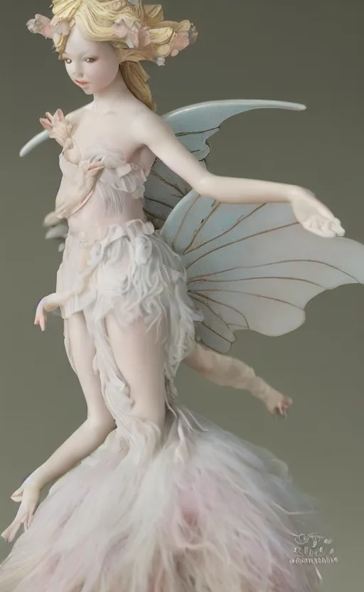 Prompt: !dream Porcelain fairy girl figure, 8k, studio photography, highly detailed