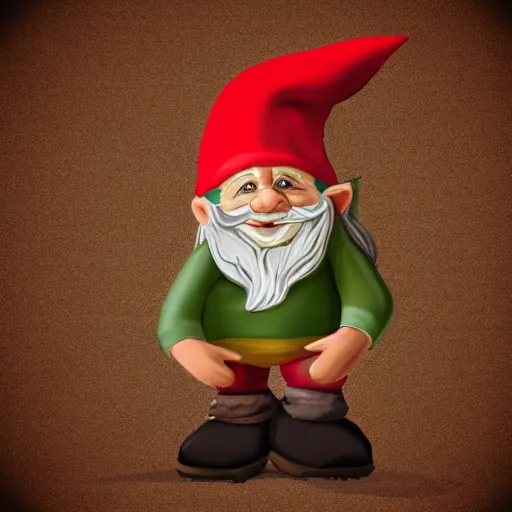 Image similar to Traditional gnome salutation, realistic photo, dynamic lighting