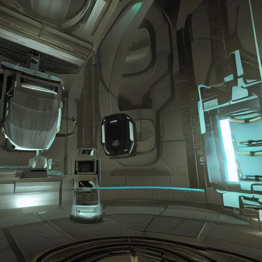 Image similar to GLaDOS, Screenshot from Portal, Screenshot of GLaDOS 2