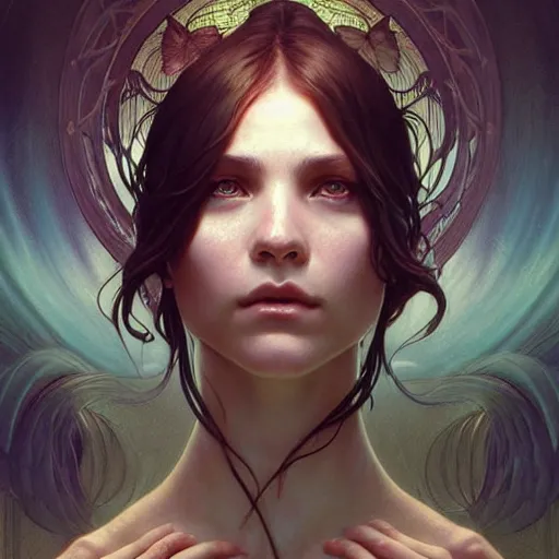 Image similar to pure love is patient love is kind ; ultra realistic, concept art, intricate details, eerie, haunting, highly detailed, photorealistic, octane render, 8 k, unreal engine. art by artgerm and greg rutkowski and charlie bowater and magali villeneuve and alphonse mucha