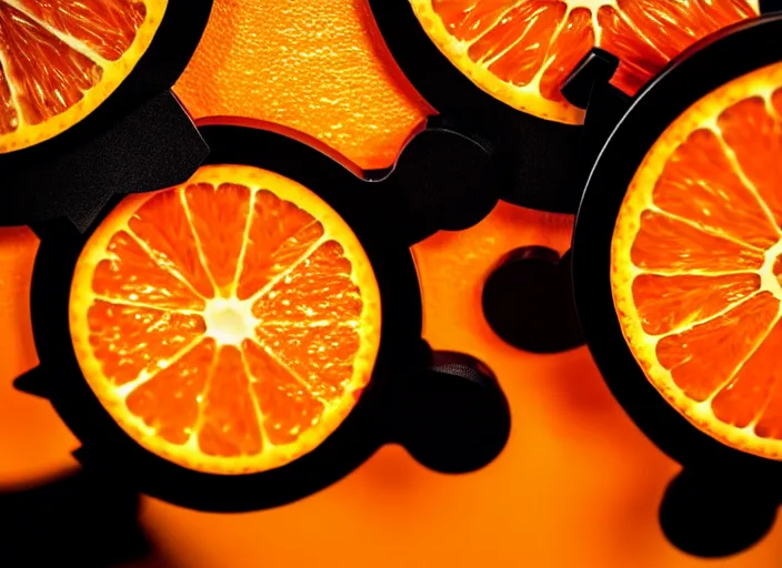 Image similar to photo still of a ( ( clockwork ) )! citrus! orange!, 8 k, studio lighting, bright ambient lighting, key light, 8 5 mm, f 1. 8,