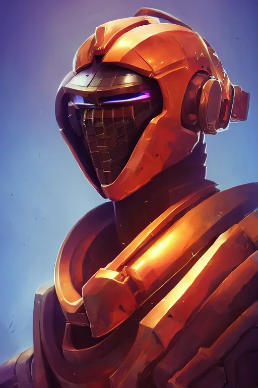 Image similar to epic mask helmet robot ninja portrait stylized as fornite style game design fanart by concept artist gervasio canda, behance hd by jesper ejsing, by rhads, makoto shinkai and lois van baarle, ilya kuvshinov, rossdraws global illumination radiating a glowing aura global illumination ray tracing hdr render in unreal engine 5