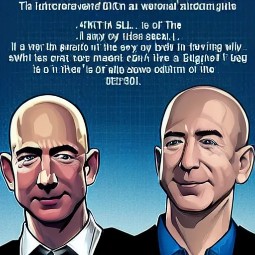 Image similar to Jeff bezos vs Superman