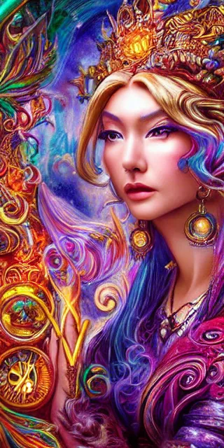 Image similar to beautiful and vivid ross tran and josephine wall fantasy portrait of a time wizard. trending on artstation 8k hq