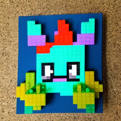 Prompt: Bulbasaur lego