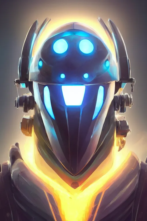 Image similar to epic mask helmet robot ninja portrait stylized as fornite style game design fanart by concept artist gervasio canda, behance hd by jesper ejsing, by rhads, makoto shinkai and lois van baarle, ilya kuvshinov, rossdraws global illumination radiating a glowing aura global illumination ray tracing hdr render in unreal engine 5