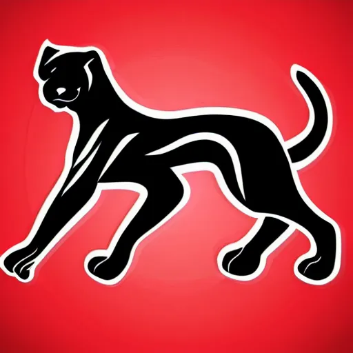 Image similar to sports logo detailed vector panther