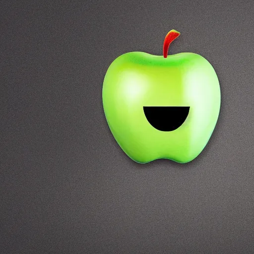 Image similar to an apple fruit with the face of tim cook