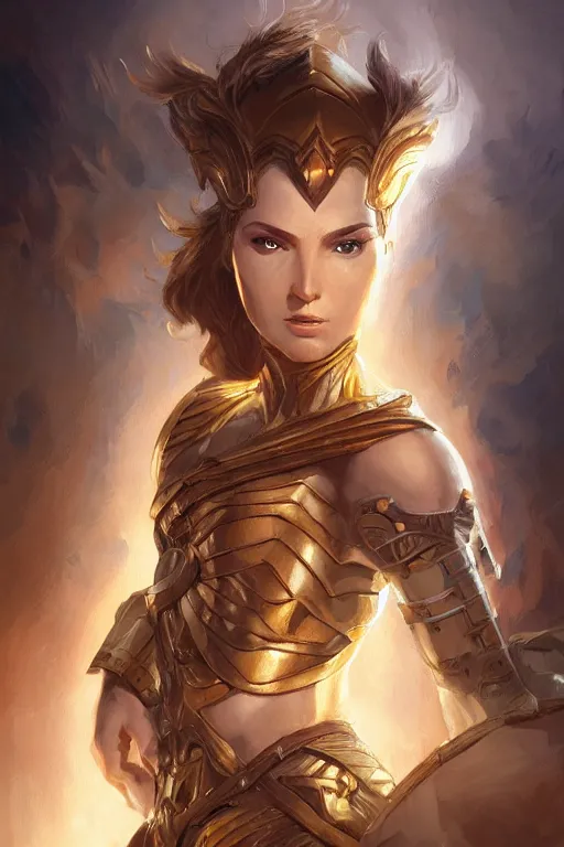 Image similar to amazon valkyrie athena, d & d, fantasy, portrait, highly detailed, headshot, digital painting, trending on artstation, concept art, sharp focus, illustration, art by artgerm and greg rutkowski and magali villeneuve