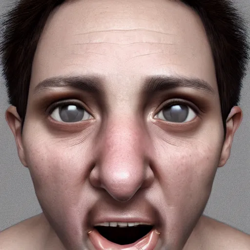 Image similar to headshot of person holding in their mouth, hyperrealistic, insane detail, real life, realisitc, ray tracing, 1 6 k hd