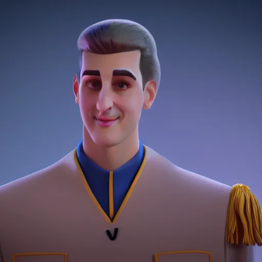 Prompt: nikola jokic is disney prince, high quality illustration, trending on artstation, octane render, 4 k, pixar rendering,