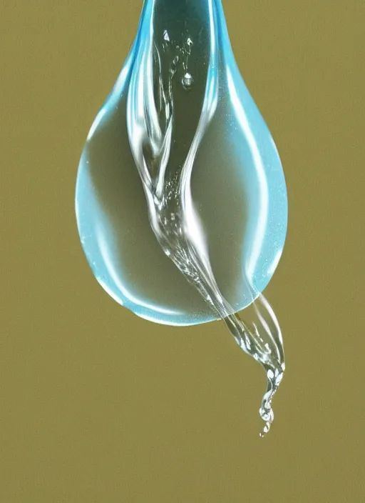 Prompt: portrait of a stunningly beautiful water drop, all styles combined and multiplied