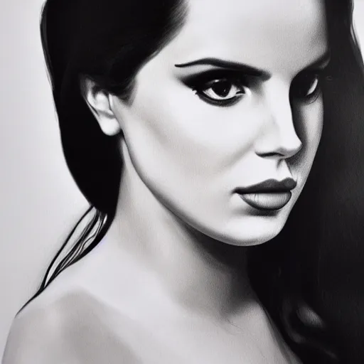 Image similar to Lana del rey portrait, photorealistic, studio