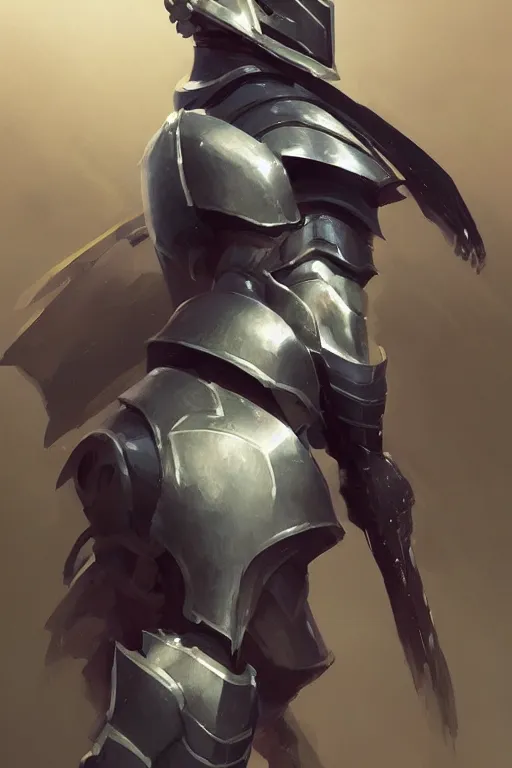 Image similar to Gorgeous armor knight by ilya kuvshinov, krenz cushart, Greg Rutkowski, trending on artstation