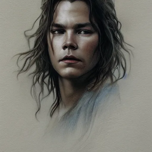 Prompt: amazing lifelike award winning pencil illustration of river phoenix intense eyes trending on art station artgerm Greg rutkowski alphonse mucha cinematic