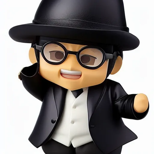 Image similar to nendoroid of danny devito as the penguin, product photo