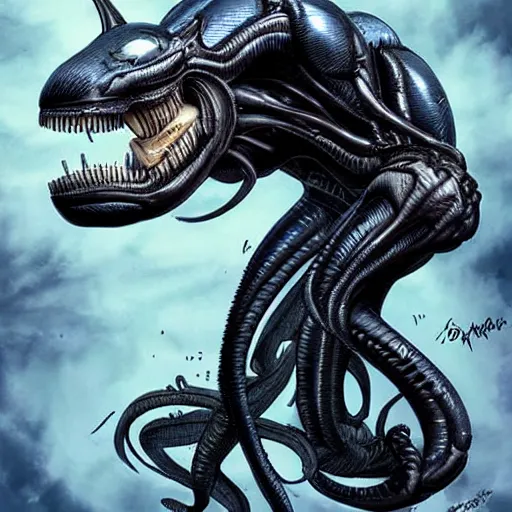 Prompt: xenomorph as venom