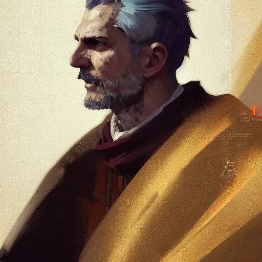 Prompt: portrait of saint ignatius of antioch, 4 k, concept art, by wlop, ilya kuvshinov, artgerm, krenz cushart, greg rutkowski, pixiv. cinematic dramatic atmosphere, sharp focus, volumetric lighting, cinematic lighting, studio quality