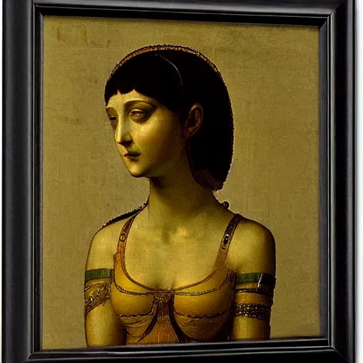Image similar to cleopatra by leonardo da vinci