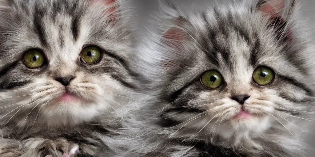 Image similar to a ( ( main coon kitten ) ) baby yoda themed shower curtain, shower curtain product photography. product lighting. digital art. 4 k, highly detailed. saturated.