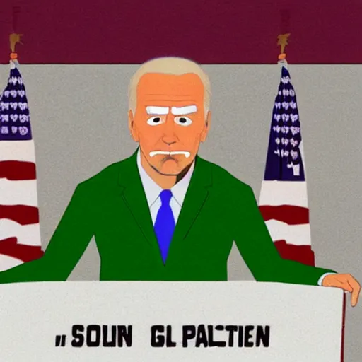 Image similar to biden, south park