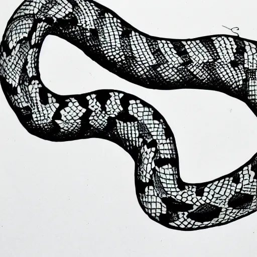 Image similar to a suspicious serpent kids drawing pen and texta