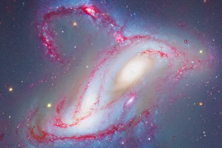 Image similar to two galaxies colliding