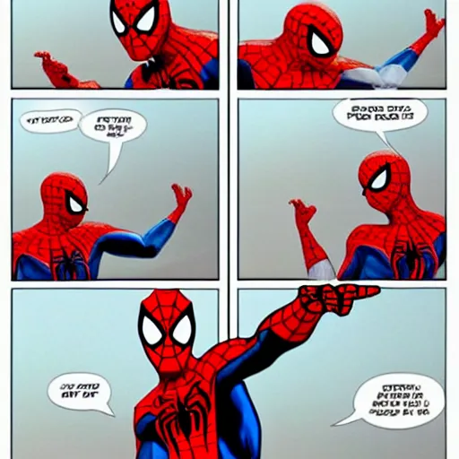 Image similar to spider man pointing at himself meme with funny caption