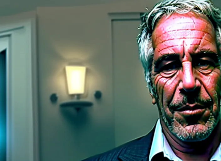 Image similar to Film shot of Jeffrey Epstein in Boss Baby (2017), dramatic lighting, intricate powerful, cinematic