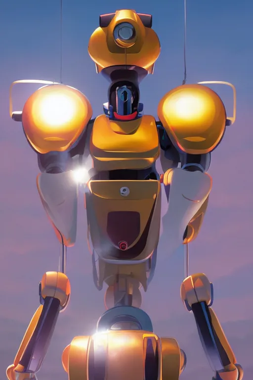 Image similar to metabots medabots medarotto medarot robot minimalist comics, behance hd by jesper ejsing, by rhads, makoto shinkai and lois van baarle, ilya kuvshinov, rossdraws global illumination ray tracing hdr radiating a glowing aura