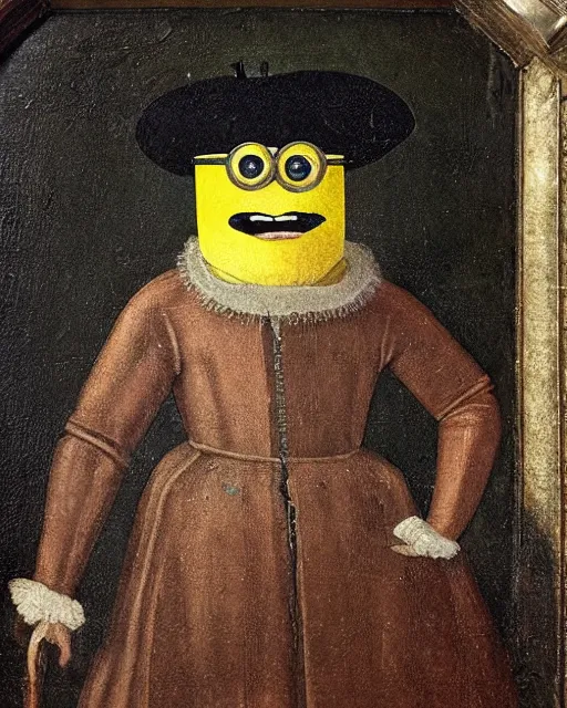 Image similar to 17th century portrait of a minion