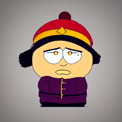 Prompt: chibi eric cartman, anime, portrait, fantasy art