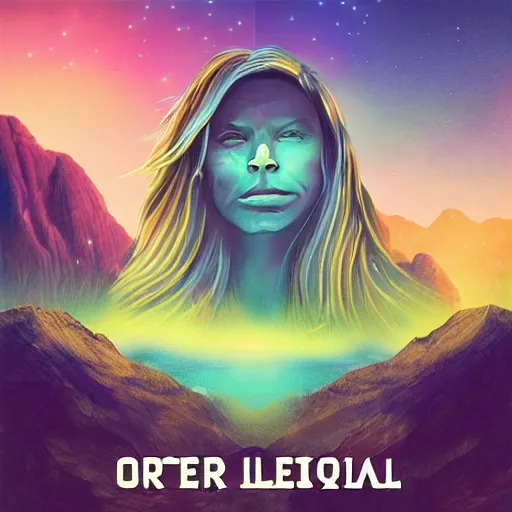 Prompt: Otherworldly album art in the style of Seven Lions digital art