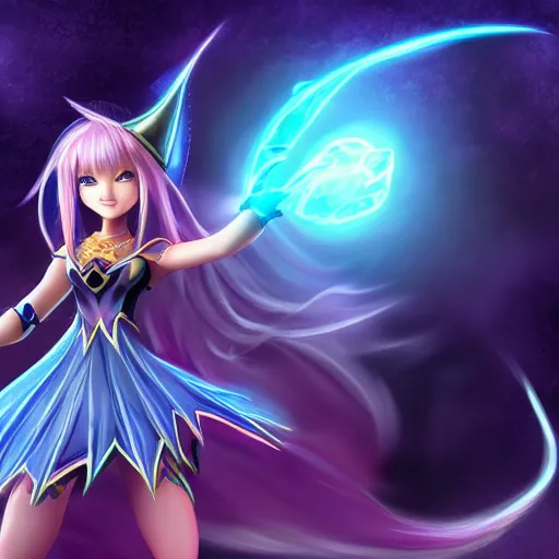 Image similar to beautiful dark magician girl, full body, mystical, ultra detailed, 4k