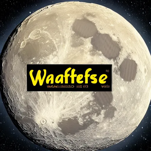 Image similar to wafflehouse on the moon